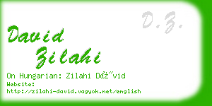 david zilahi business card